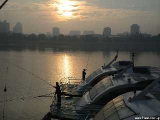 On the bank of the Taedong River