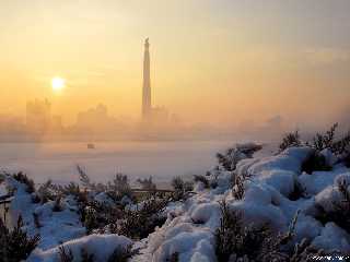 the Tower of Juche Idea